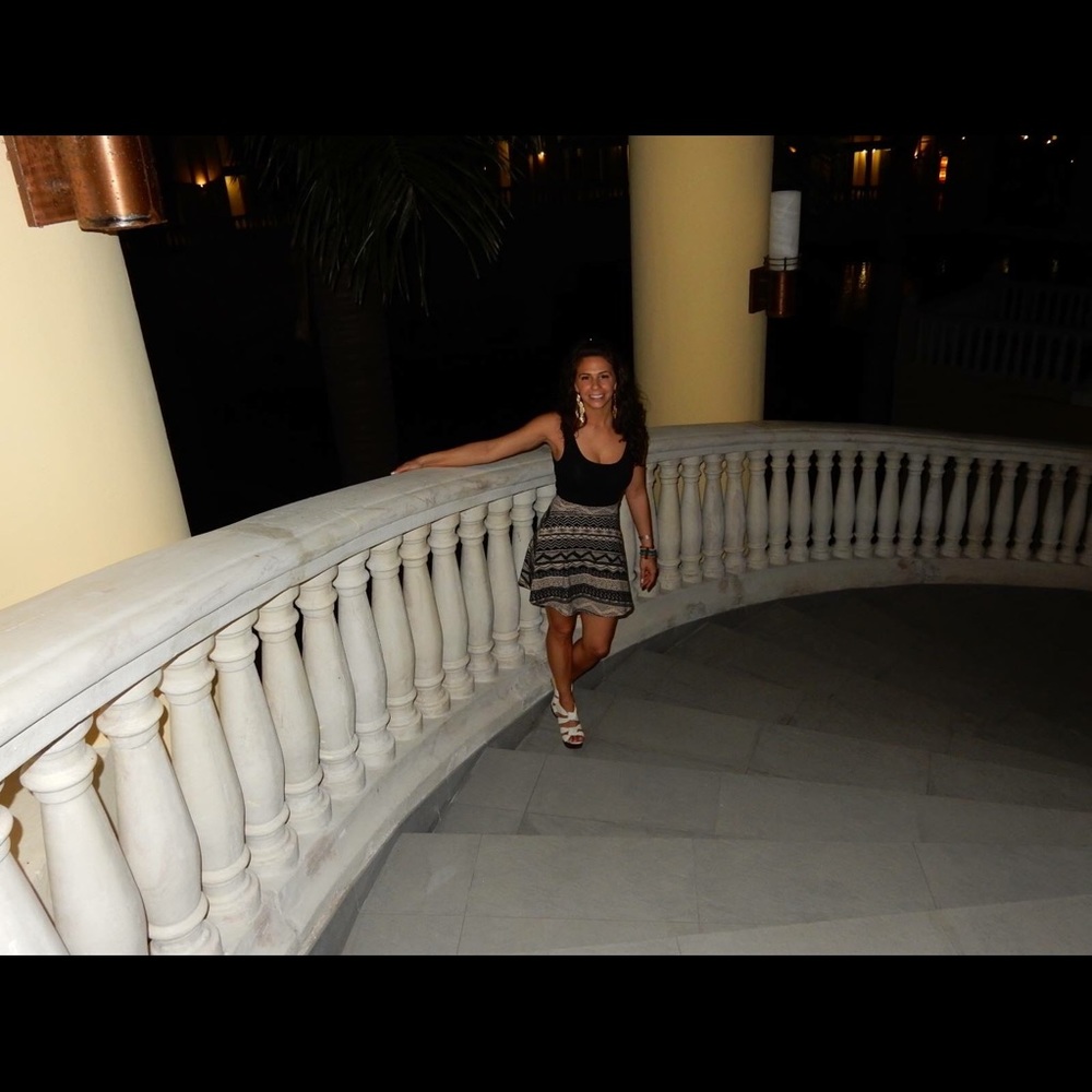 Cute mini Black and Tan dress
